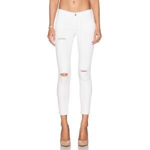 Agolde A Gold E Collette Crop Skinny Jeans In Malibu Distressed Women’s 28